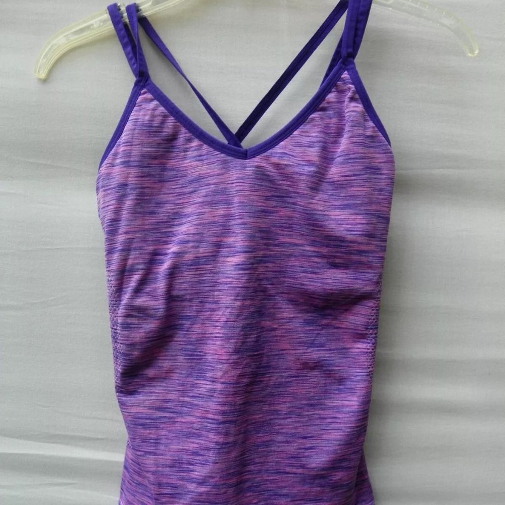 Avia Women's Size Small S Purple Active Padded Bra Tank Top B1